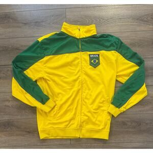 Rhinox Brazil National Football/Soccer Team Warm-Up Full Zip Jacket Yellow XL